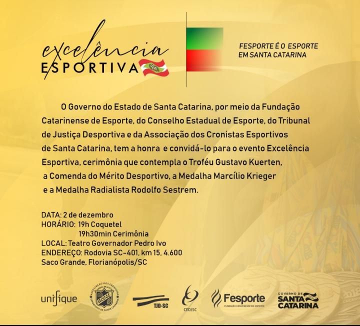 Cerimonia de Entrega da Medalha do Mérito Esportivo