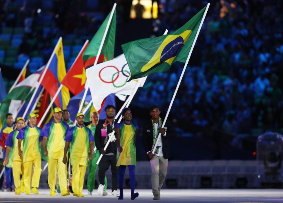 Medalha de ouro para o Brasil na Festa de encerramento