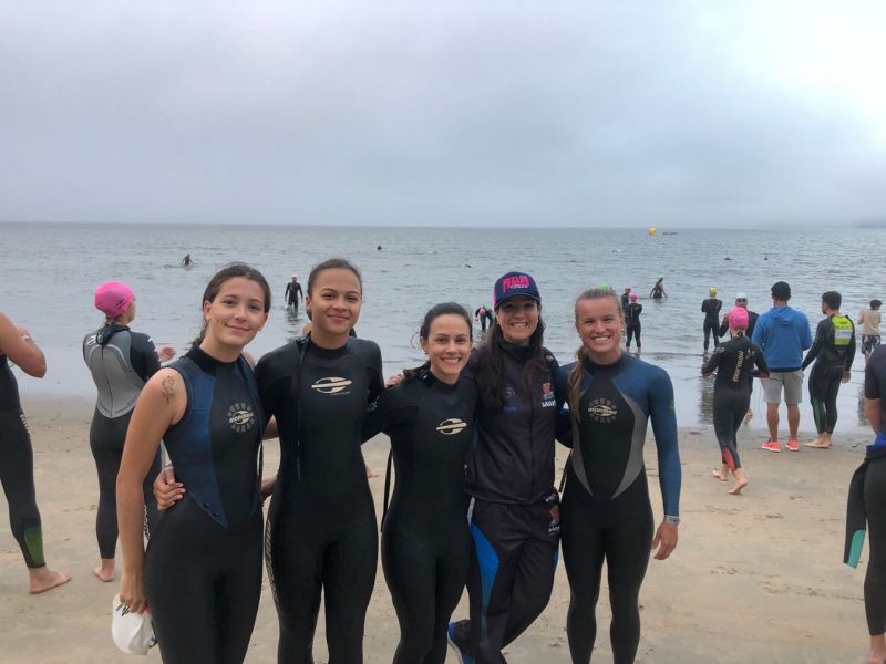 Atletas catarinenses na Copa Brasil Sul de Triathlon em Caiobá