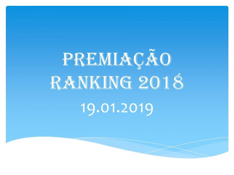 Premiação Ranking 2018