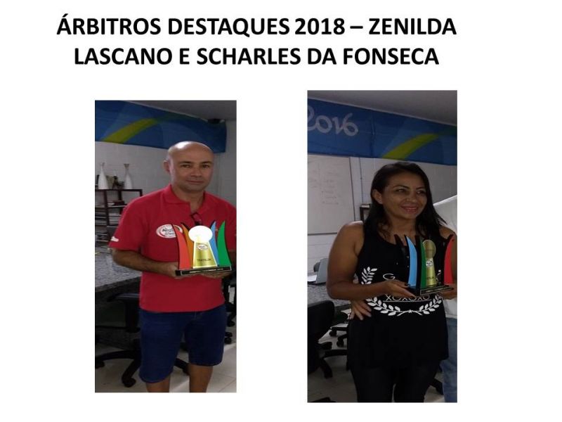 Árbitros Destaques de 2018 homenageados