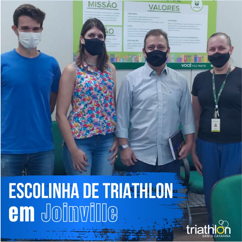 Escolinha de Triathlon Joinville em andamento