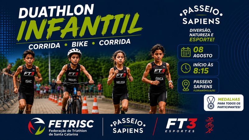 Duathlon Infantil Passeio Sapiens