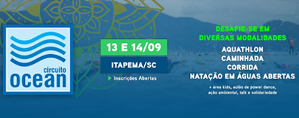 Circuito Ocean Itapema - 13 e 14 de setembro - Triathlon de Santa Catarina